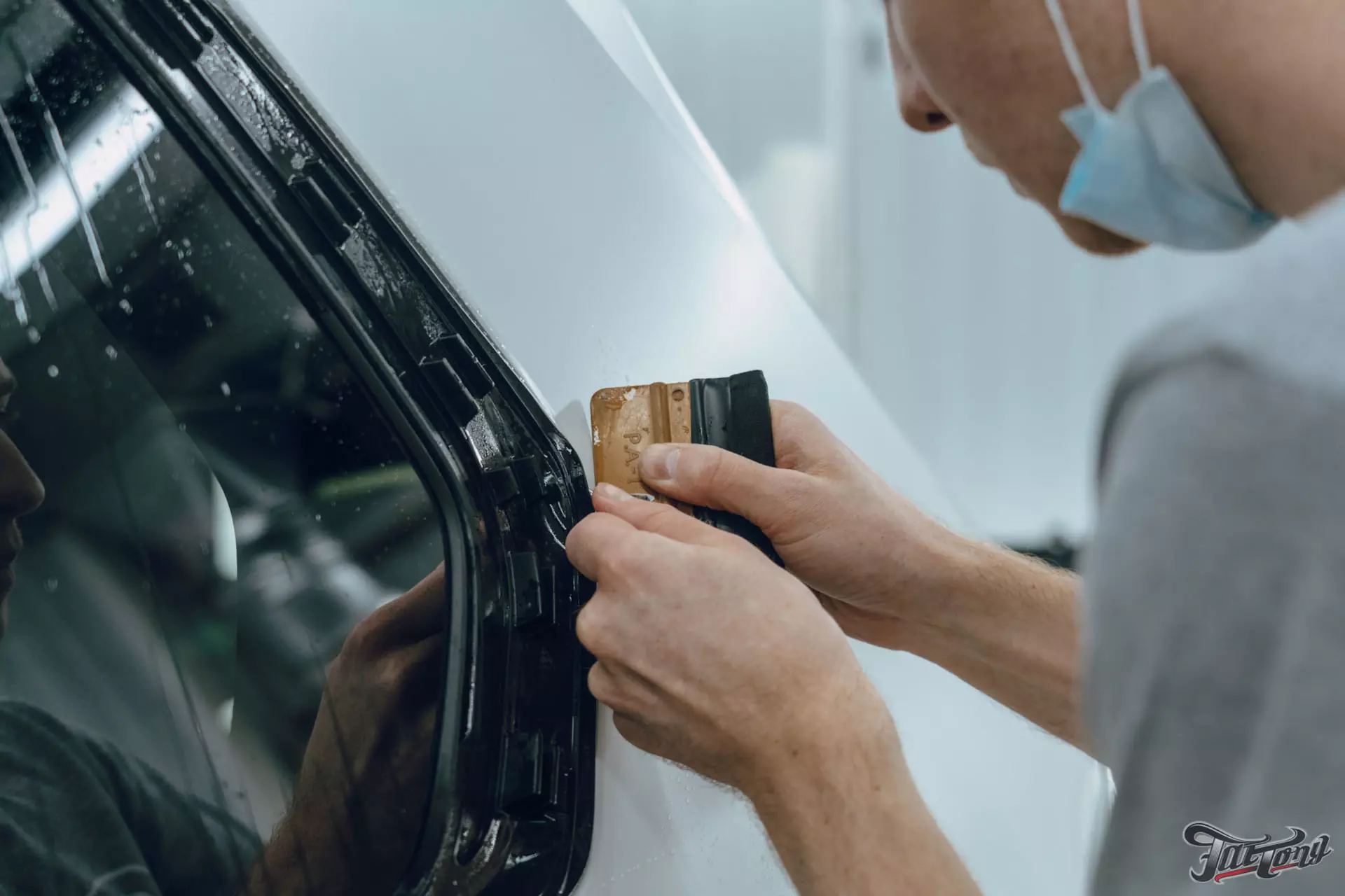 BMW X7. Оклейка в матовый полиуретан. Детейлинг
